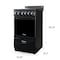 Premium Levella 20" 4-Burner Electric Stove in Black  PRE2027GB - alternate 3